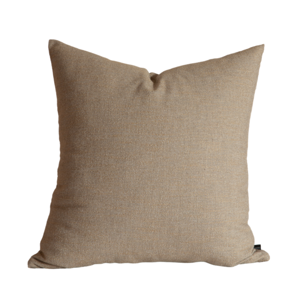 Almofada Em Linho Brunello Offwhite Com Detalhes Dourada Quad