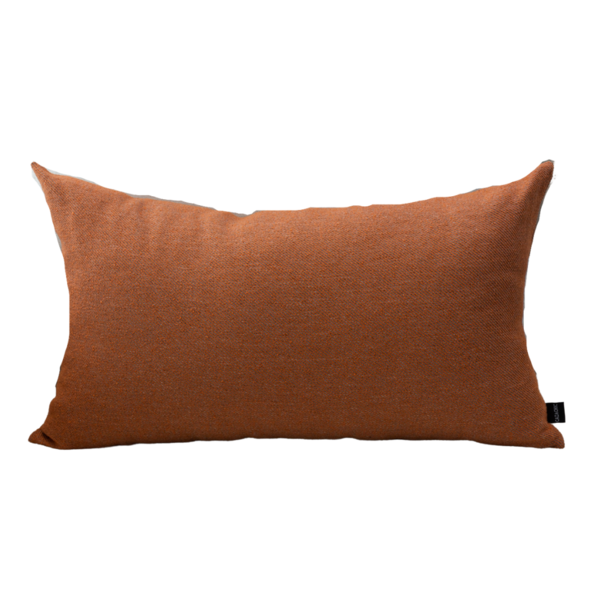 Almofada Em Linho Capri Laranja Retangular. Tipo:completa