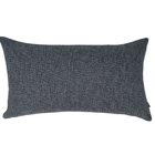 Almofada Em Linho Tramado Azul Marinho & Cinza Retangular Tip