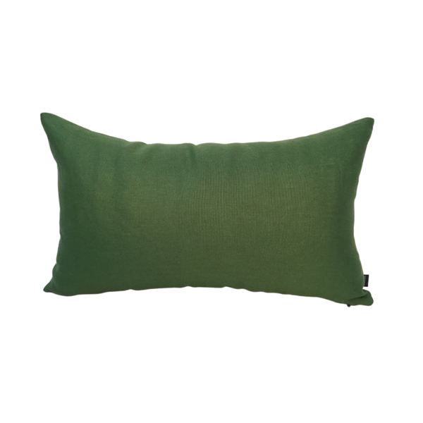 Almofada Em Linho Verde Retangular Tipo:completa