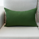 Almofada Em Linho Verde Retangular Tipo:completa