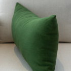 Almofada Em Linho Verde Retangular Tipo:completa