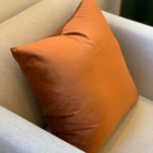 Almofada Em Veludo Cobre Quadrada Tipo:completa