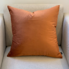 Almofada Em Veludo Cobre Quadrada Tipo:completa