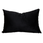 Almofada Em Veludo Preto Retangular Tipo:completa