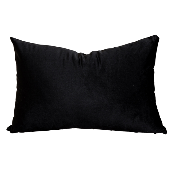 Almofada Em Veludo Preto Retangular Tipo:somente Capa