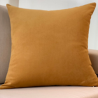 Almofada Em Veludo Yellow / Caramelo Quadrada Tipo:completa