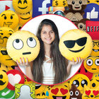 Almofada Emoji - Pelúcia Bordado 28cm X 28 Cm Desenho Do Teci