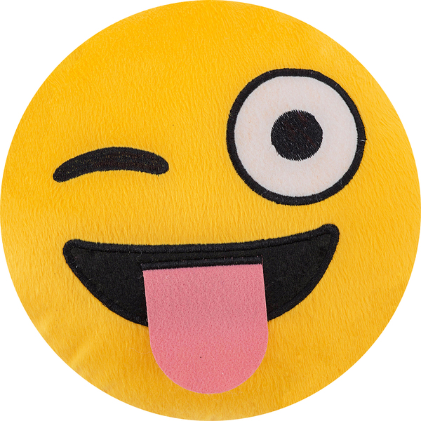 Almofada Emoji - Pelúcia Bordado 28cm X 28 Cm Desenho Do Teci