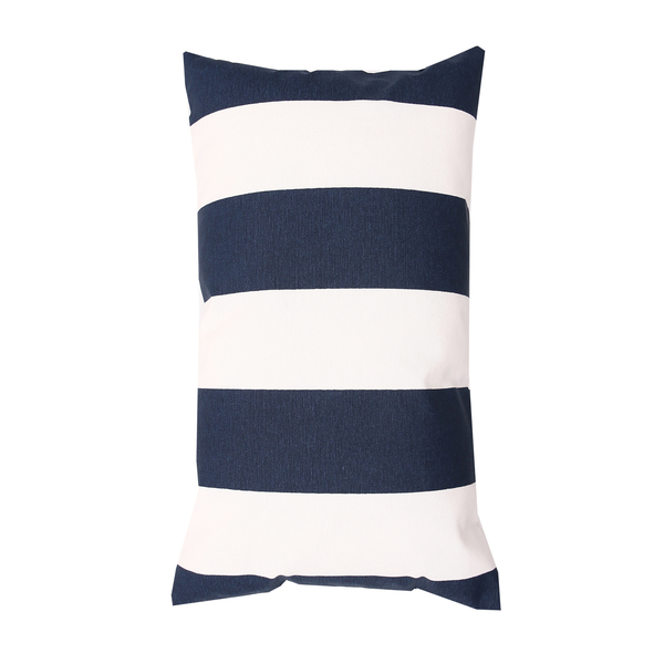 Almofada Encosto 30cmx50cm Acqua Listrado Azul