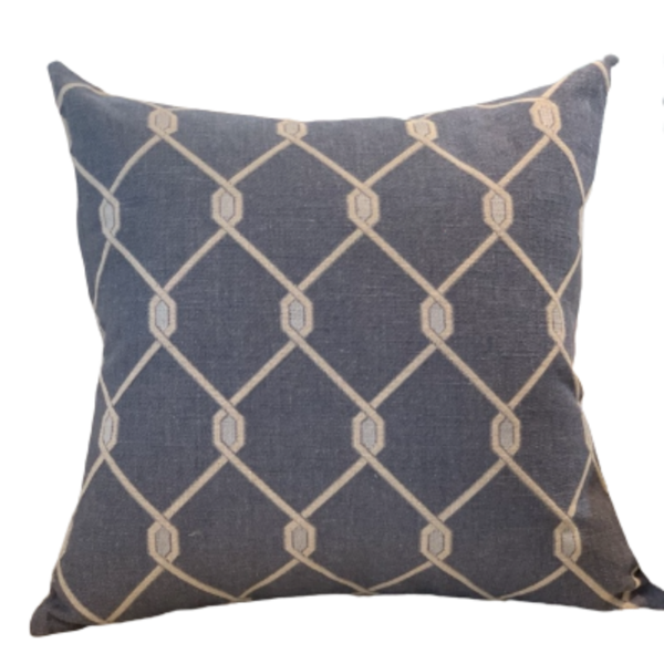 Almofada Entrelace Linho Azul Claro Quadrada Tipo:somente Capa