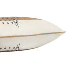 Almofada Escandinava Floral Bege 45x45 Veludo Com Enchimento