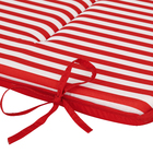 Almofada Espreguiçadeira Poliéster Stripes Vermelha 190x55cm