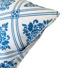 Almofada Estampada Damask 40x40cm Azul - Capa Com Enchimento