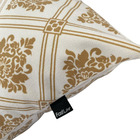 Almofada Estampada Damask 40x40cm Ráfia - Capa Com Enchimento