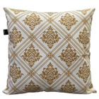 Almofada Estampada Damask 40x40cm Ráfia - Capa Com Enchimento