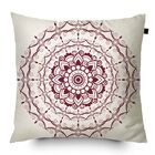 Almofada Estampada Mandala 40x40cm Provence Vinho - Somente C