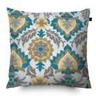 Almofada Estampada Wendy 40x40cm Azul - Capa Com Enchimento