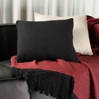 Almofada Eterna Maquinetada Preta 45x45cm Inspire