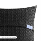 Almofada Eterna Maquinetada Preta 45x45cm Inspire