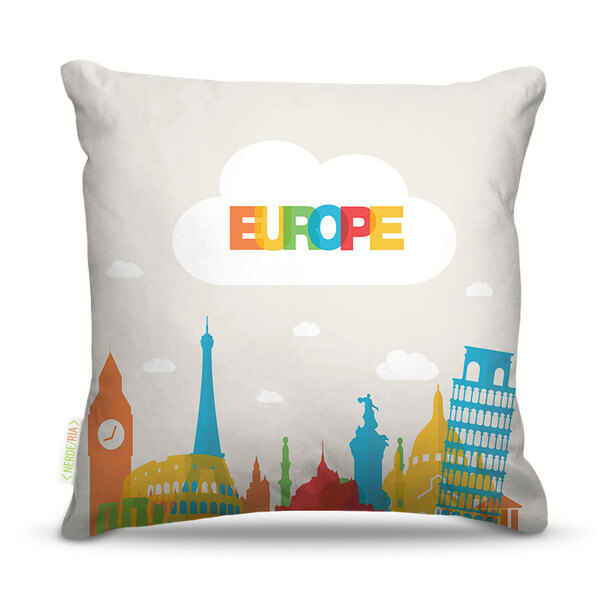 Almofada Europe Minmalista 45x45cm