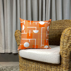 Almofada Externa 43x43cm Geo Cerâmica Terracota Belchior