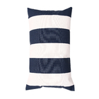 Almofada Externa para Encosto Hidrorrepelente Retangular 30x50cm Azul Listrada Navy Próxima Têxtil