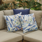 Almofada Externa Floral 45x45cm Azul Speciatta