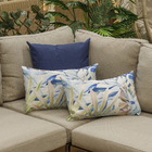 Almofada Externa Floral 50x30cm Azul Speciatta