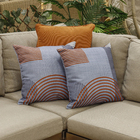 Almofada Externa Geométrica 45x45cm Azul Speciatta