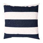 Almofada Externa Hidrorrepelente Quadrado 43x43cm Azul Listrada Navy