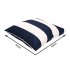 Almofada Externa Hidrorrepelente Quadrado 43x43cm Azul Listrada Navy