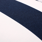 Almofada Externa Hidrorrepelente Quadrado 43x43cm Azul Listrada Navy