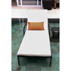 Almofada Externa para Espreguiçadeira Hidrorepelente Retangular 190x62cm Liso Offwhite Acquatec Naterial