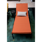 Almofada Externa para Espreguiçadeira Hidrorepelente Retangular 190x62cm Liso Terracota Acquatec Naterial