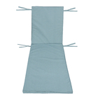 Almofada Externa para Espreguiçadeira Hidrorepelente Retangular 190x62cm Liso Azul Acquatec Naterial