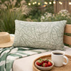 Almofada Externa para Jardim 50x30cm Sarja Verde Naterial