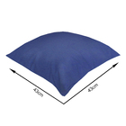 Almofada Externa Quadrada 43x43cm Lisa Azul Marinho Acquablock