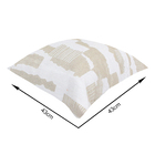Almofada Externa Quadrado 43x43cm Abstrato Offwhite Acquatec Naterial