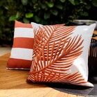 Almofada Externa Quadrado 43x43cm Folhagem Terracota Acquatec Naterial