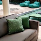 Almofada Externa Quadrado 43x43cm Folhagem Verde Acquatec Naterial