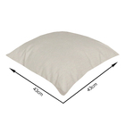 Almofada Externa Quadrado 43x43cm Liso Offwhite Acquatec Naterial