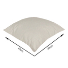 Almofada Externa Quadrado 43x43cm Liso Offwhite Acquatec Naterial
