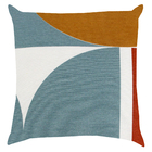 Almofada Externa Quadrado 43x43cm Listrado Azul Acquatec Naterial