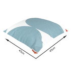 Almofada Externa Quadrado 43x43cm Listrado Azul Acquatec Naterial