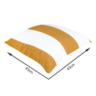 Almofada Externa Quadrado 43x43cm Listrado Pecan Acquatec Naterial