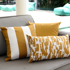 Almofada Externa Quadrado 43x43cm Listrado Pecan Acquatec Naterial