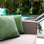 Almofada Externa Quadrado 60x60cm Liso Verde Acquatec Naterial