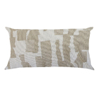Almofada Externa Retangular 30x50cm Abstrato Offwhite Acquatec Naterial