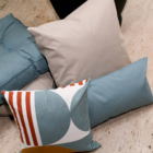 Almofada Externa Retangular 30x50cm Liso Azul Acquatec Naterial